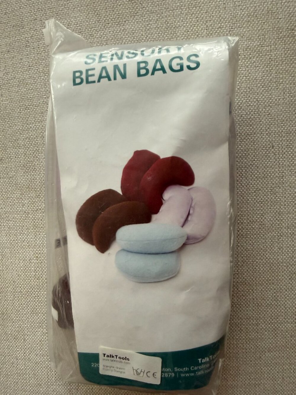 NEW TALK TOOLS SENSORY BEAN BAGS - EIGHT NEW HIGH-QUALITY SENSORY BEAN BAGS